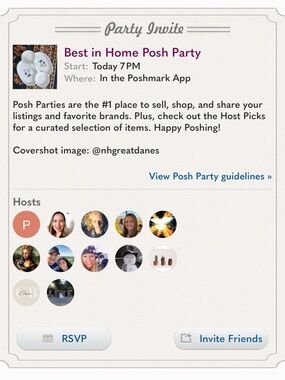 Home Posh Party Invite~ 7pm Send me your best home picks! 💚